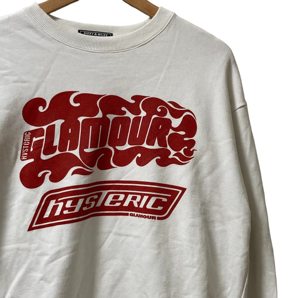 ヒステリックグラマー DIZZY&MILKY プルオーバースウェット