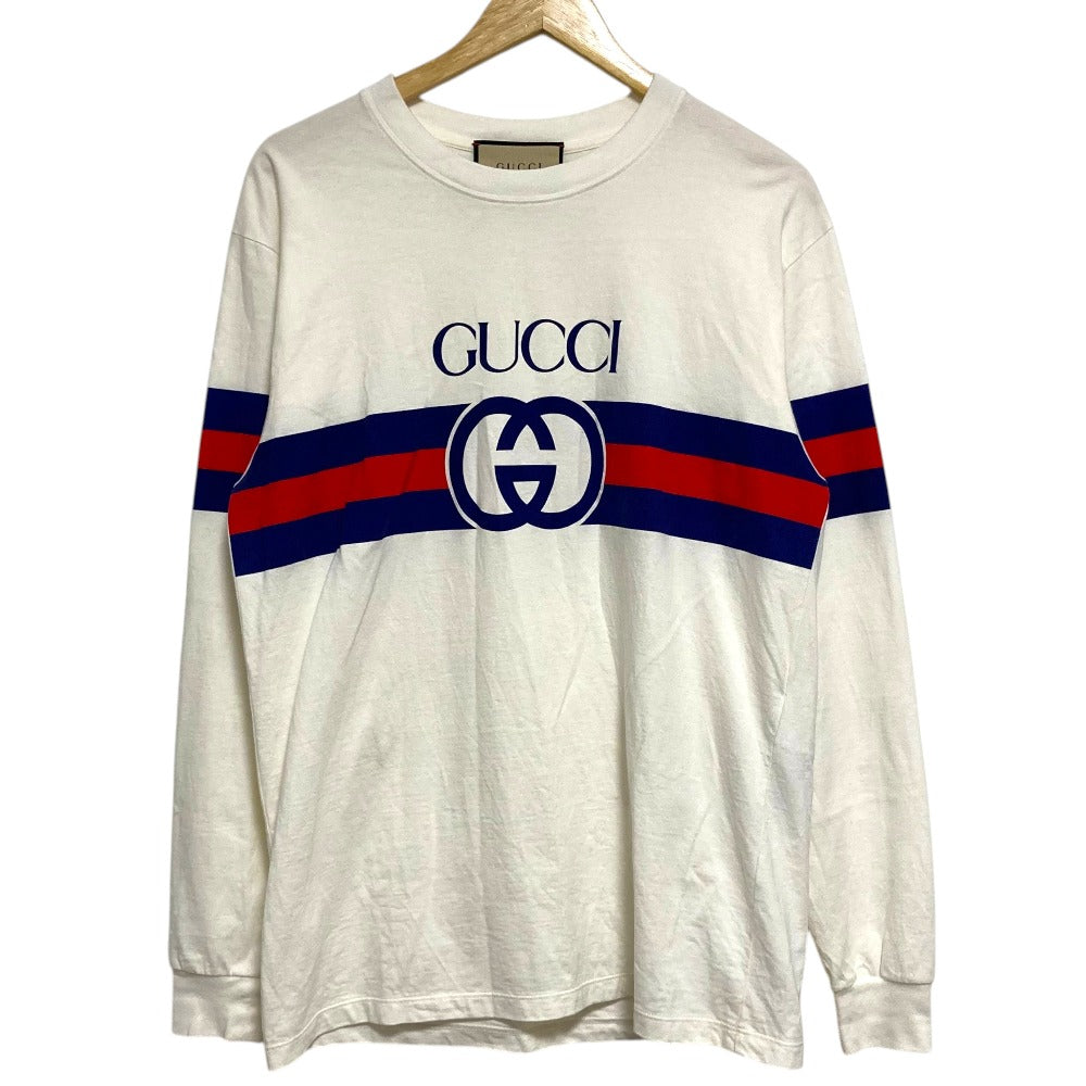 グッチ シェリーライン ロゴプリント コットン Tシャツ