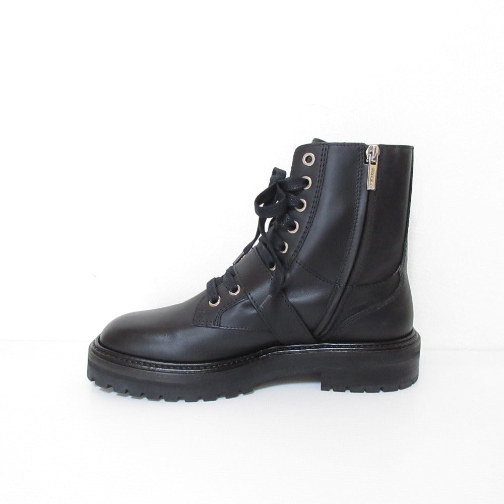 ジミーチュウ CORA FLAT CRYSTAL コンバットブーツ