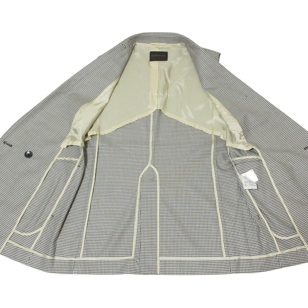 トゥモローランドコレクション シルキーギンガムチェックダブルブレストジレ