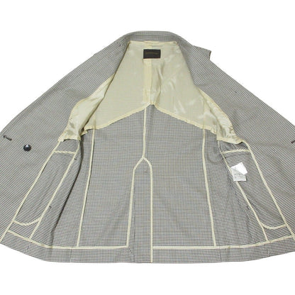 トゥモローランドコレクション シルキーギンガムチェックダブルブレストジレ