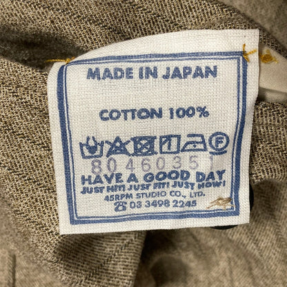フォーティファイブアール 908みゆき5 撚杢コットンツイード パンツ