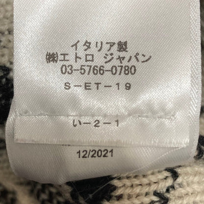 エトロ モノグラム ウールニットベスト
