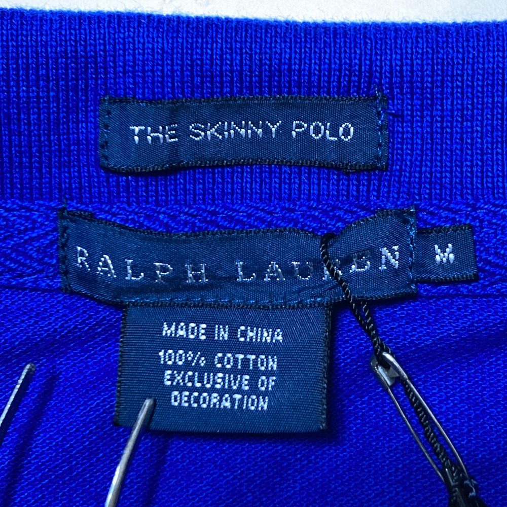 ラルフローレン POLO TEAM刺繍鹿の子長袖ポロシャツ