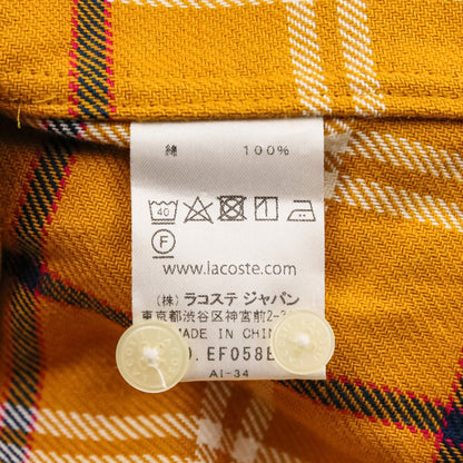 ラコステ コットンフランネルシャツワンピース
