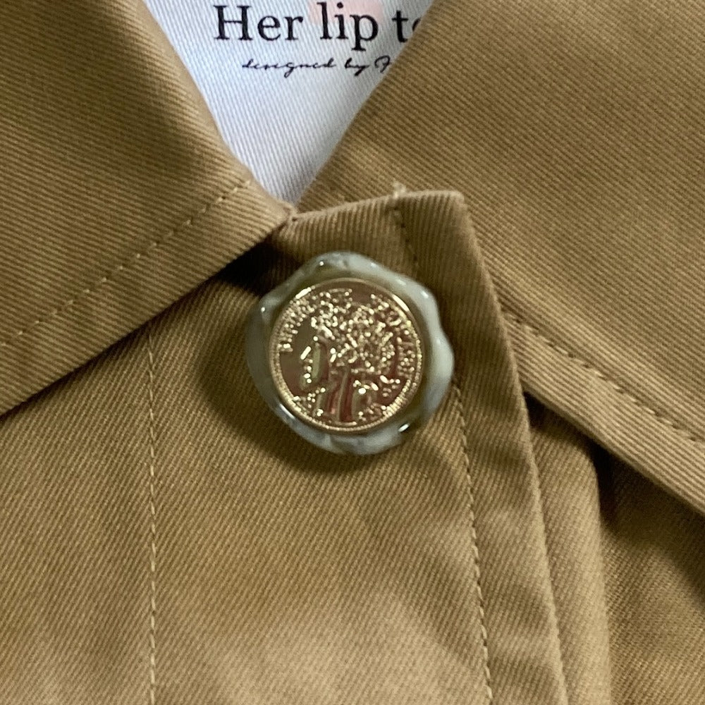 ハーリップトゥ Belted Gabardine Cotton ジャケット