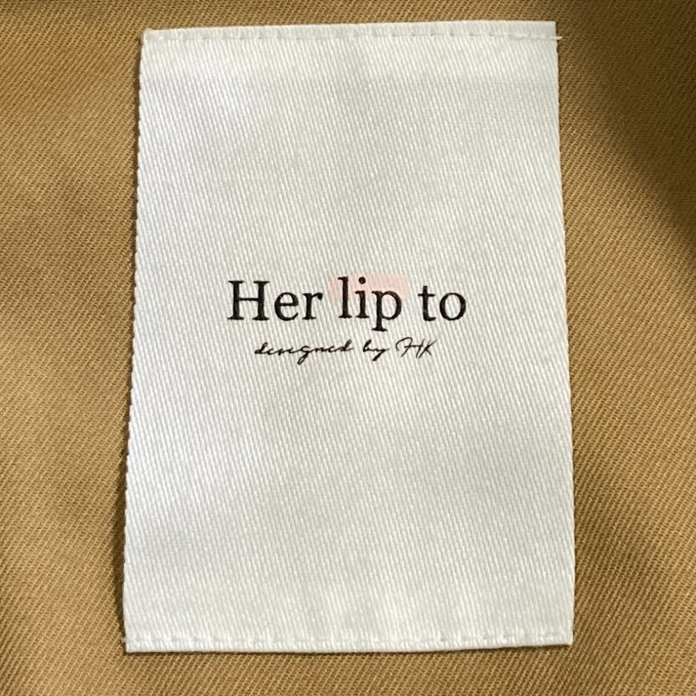 ハーリップトゥ Belted Gabardine Cotton ジャケット