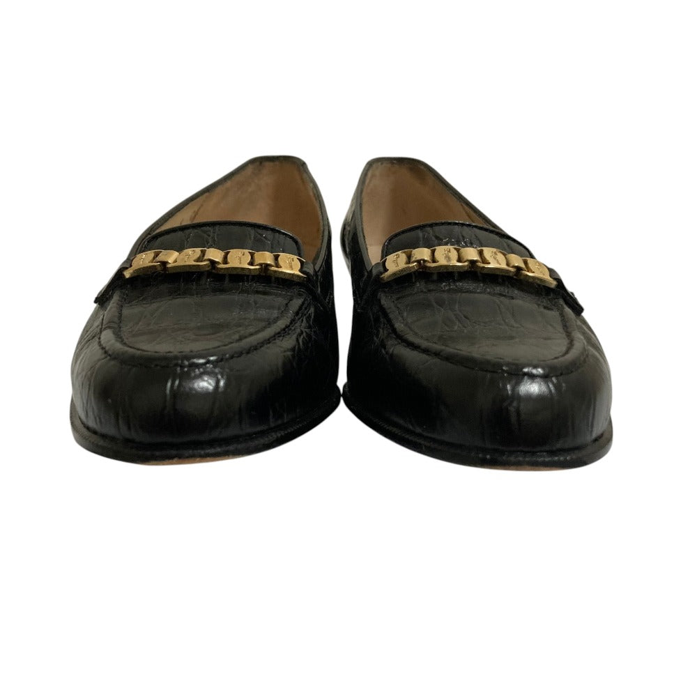 サルヴァトーレ フェラガモ ヴァラ金具 レザーパンプス