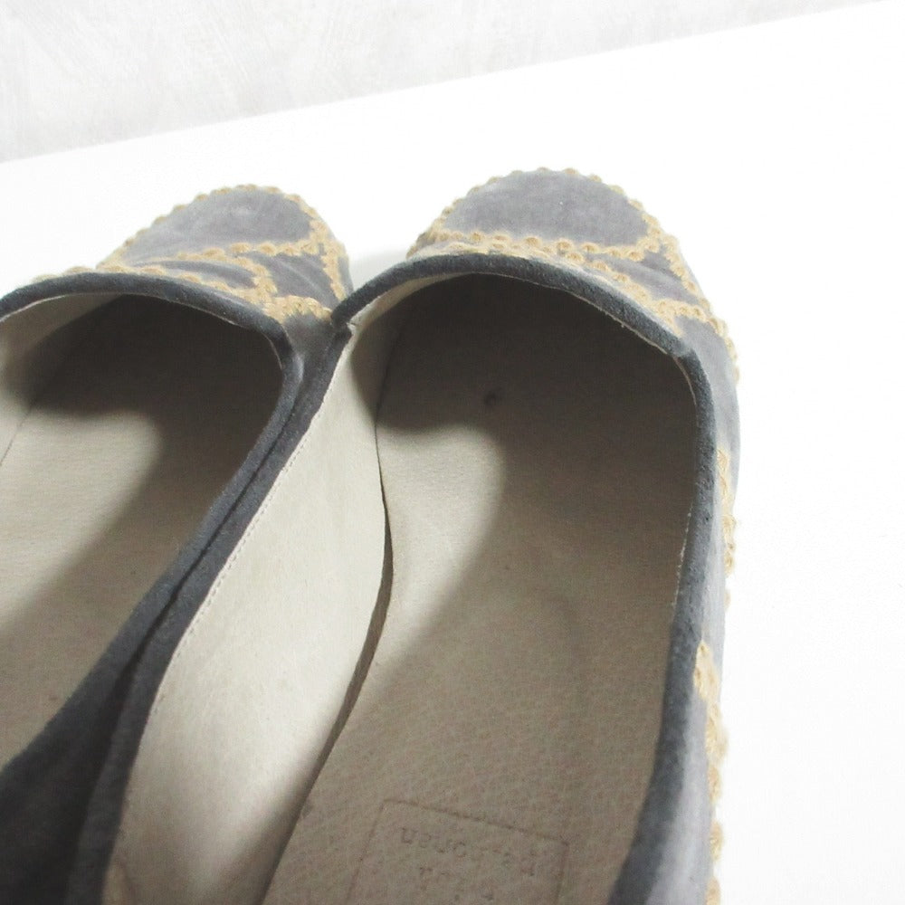 ミナペルホネン aina 刺繍フラットシューズ