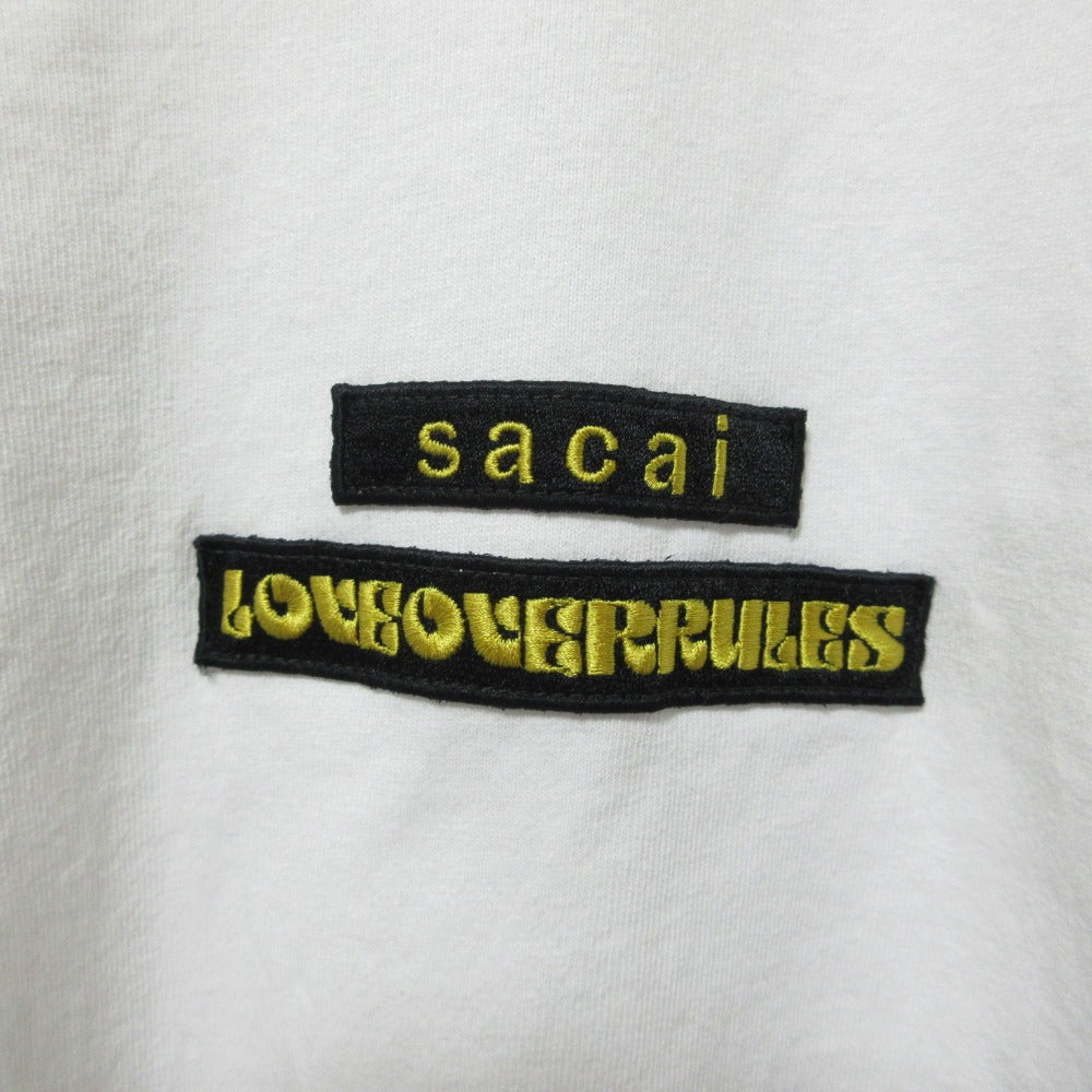 サカイ Love Over Rules コットン半袖Tシャツ