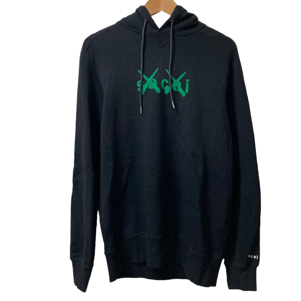サカイ×カウズ Flock Print パーカー