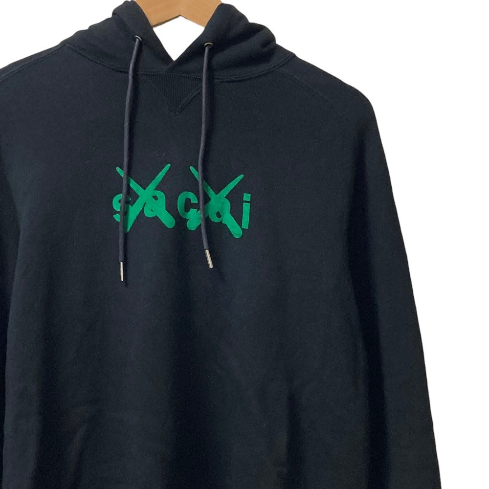 サカイ×カウズ Flock Print パーカー