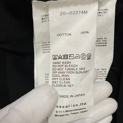 サカイ コットンロングスリーブTシャツ