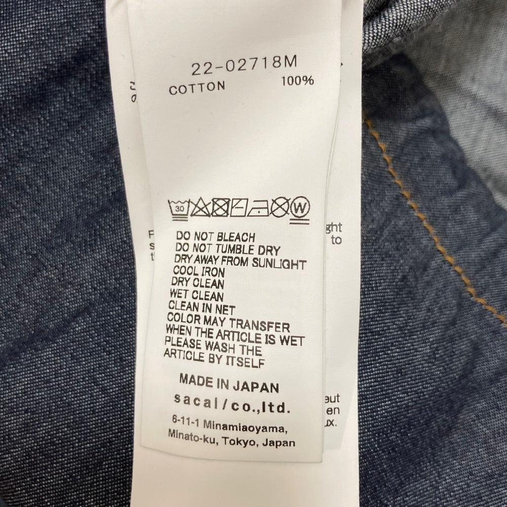 サカイ コットンデニムブルゾン