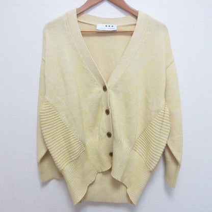 スリードッツ Spring melange ニットカーディガン