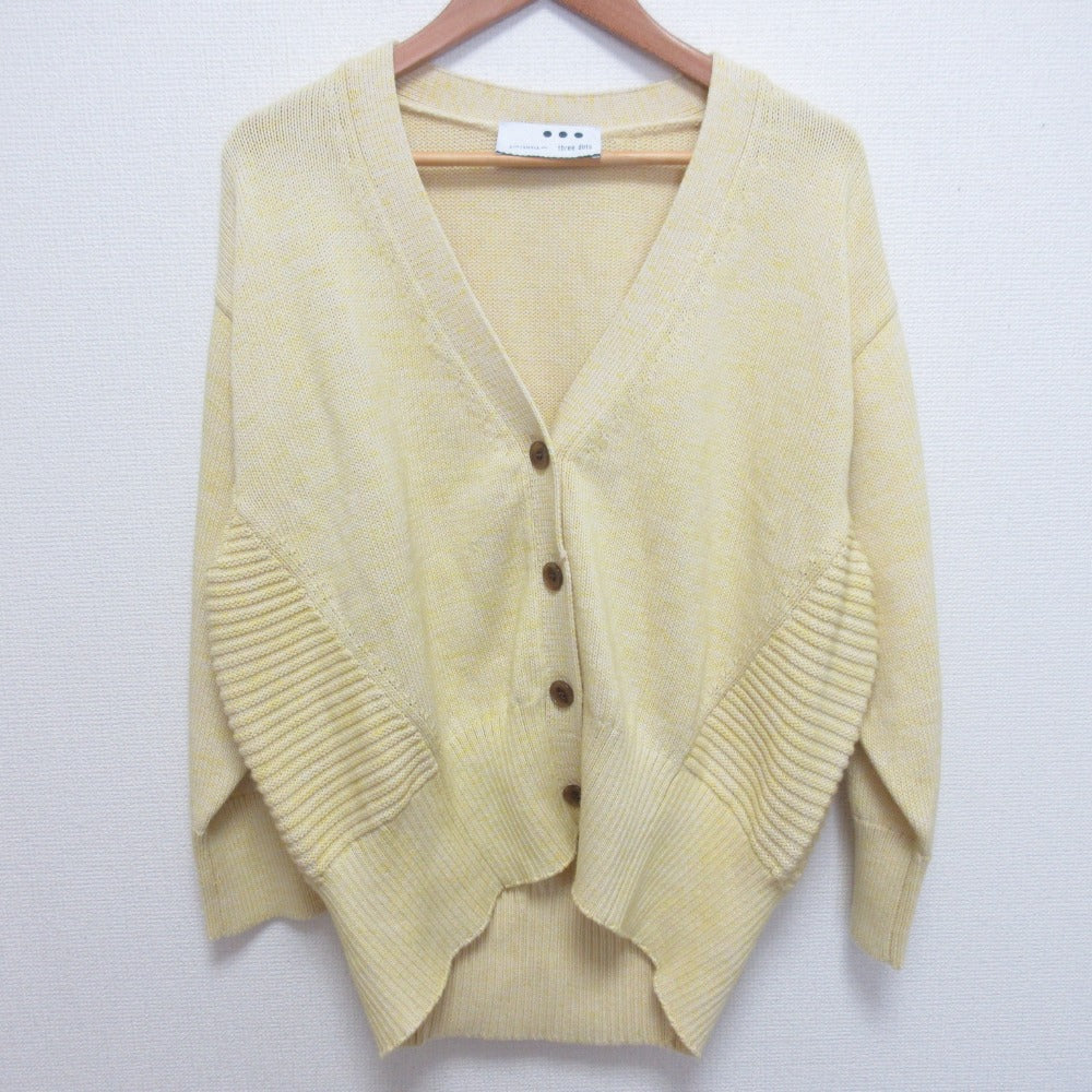 スリードッツ Spring melange ニットカーディガン