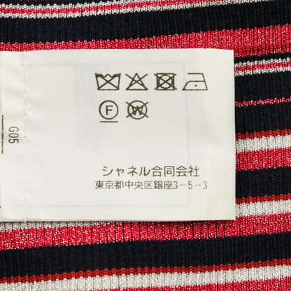 シャネル スパンコールタートルネックニット