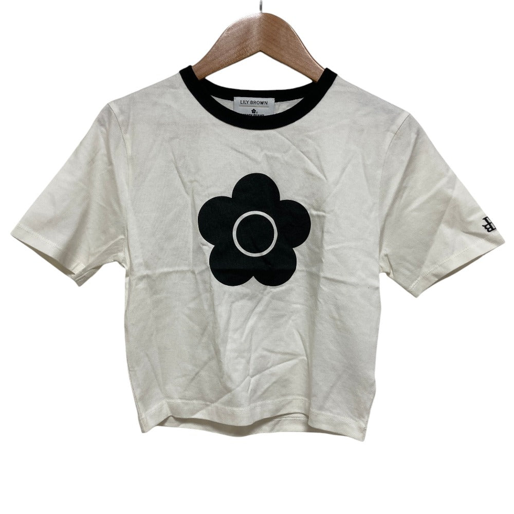 リリーブラウン マリークワント クロップドTシャツ