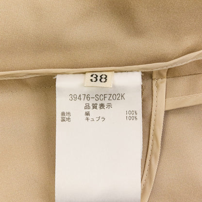 フォクシーブティック シルクTOFFEEノーカラーコート
