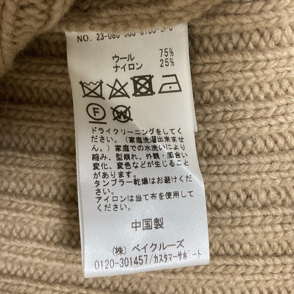 エブリデイアイライク ウール混クロップドワイドリブニットプルオーバー
