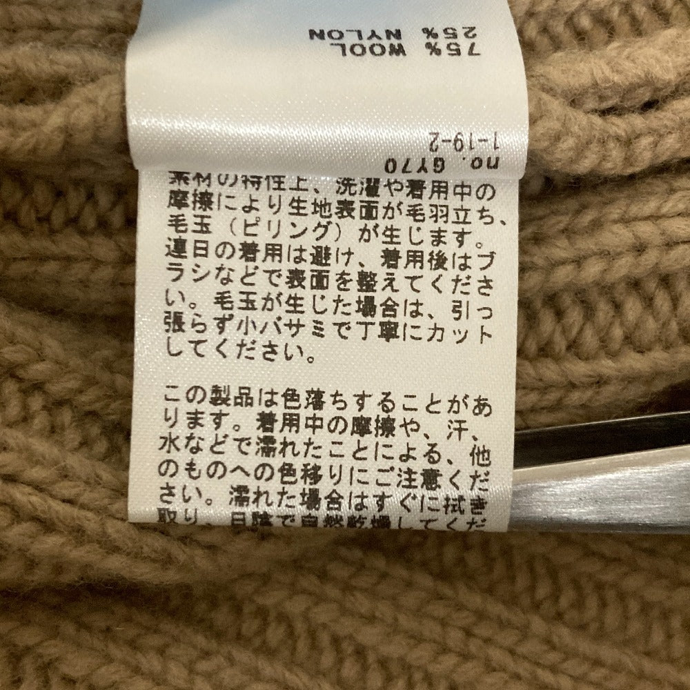 エブリデイアイライク ウール混クロップドワイドリブニットプルオーバー
