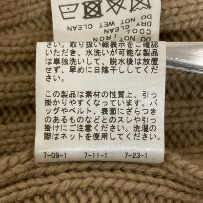 エブリデイアイライク ウール混クロップドワイドリブニットプルオーバー