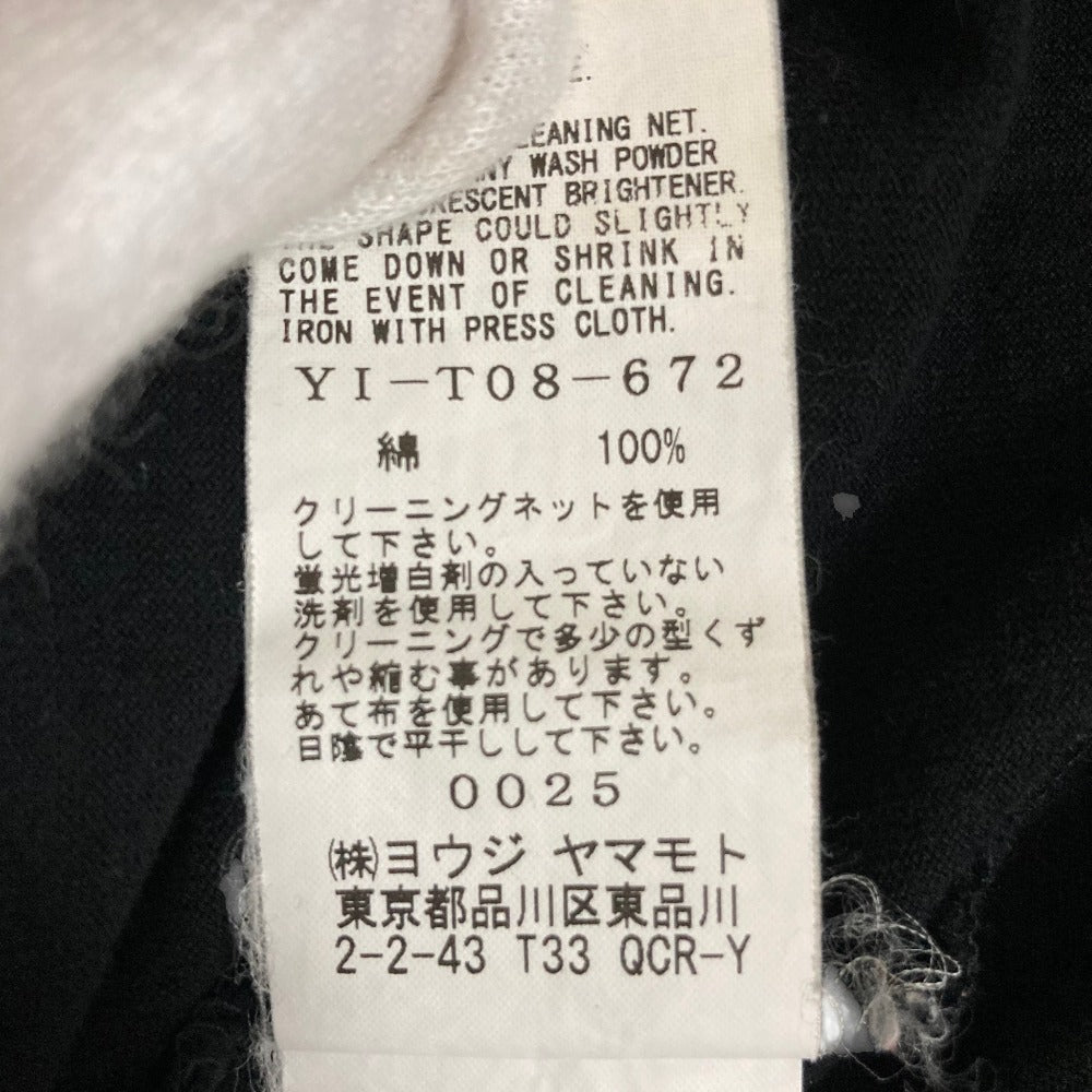 ヨウジヤマモト クルーネックロングスリーブカットソー