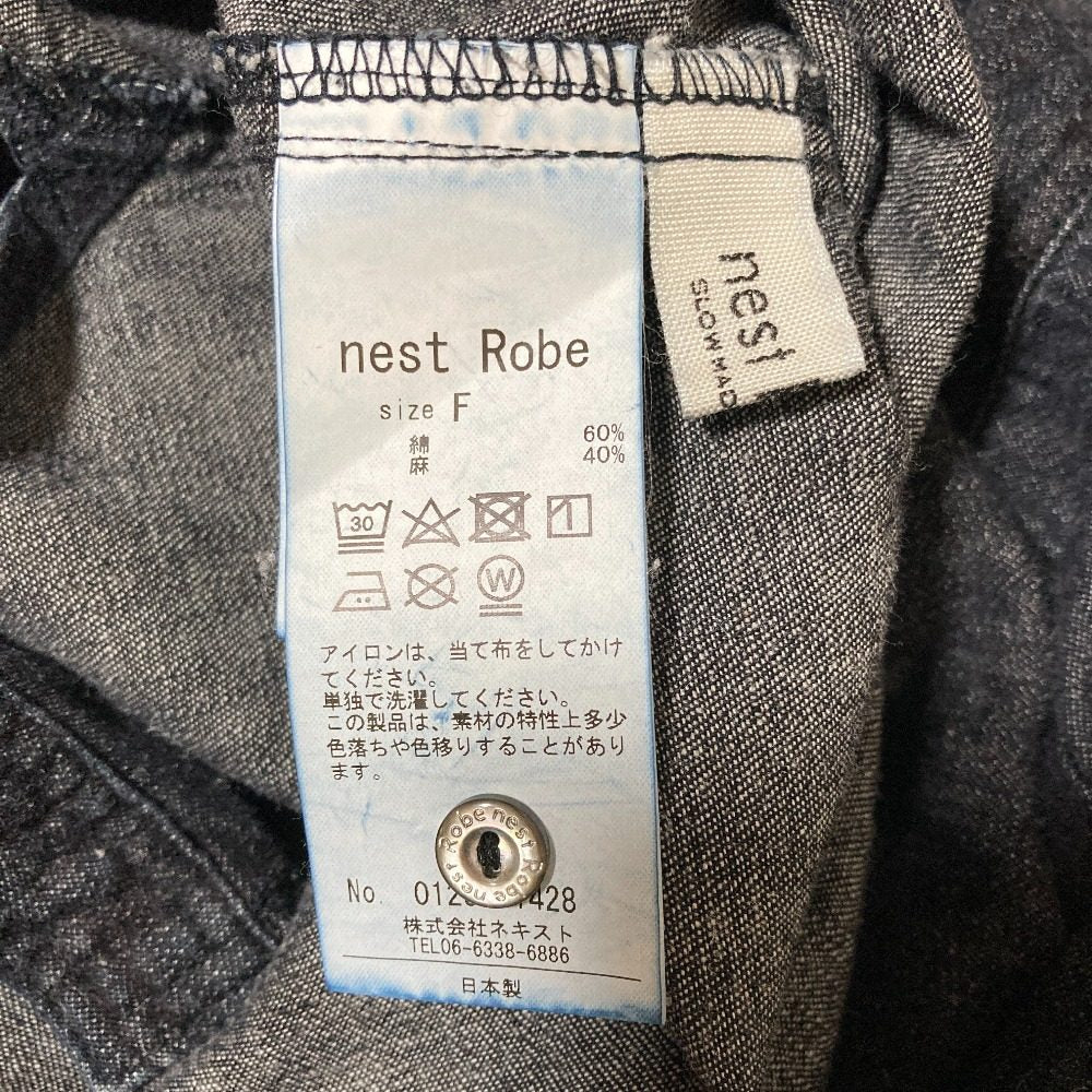 ネストローブ コットンリネンシャツ