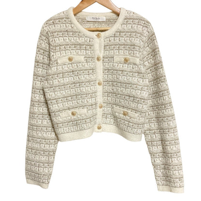 ハーリップトゥ Bristol Tweed ニットカーディガン