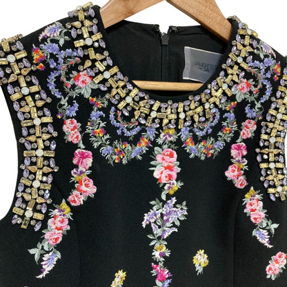 ジャンバティスタヴァリ フラワー刺繍ドレス