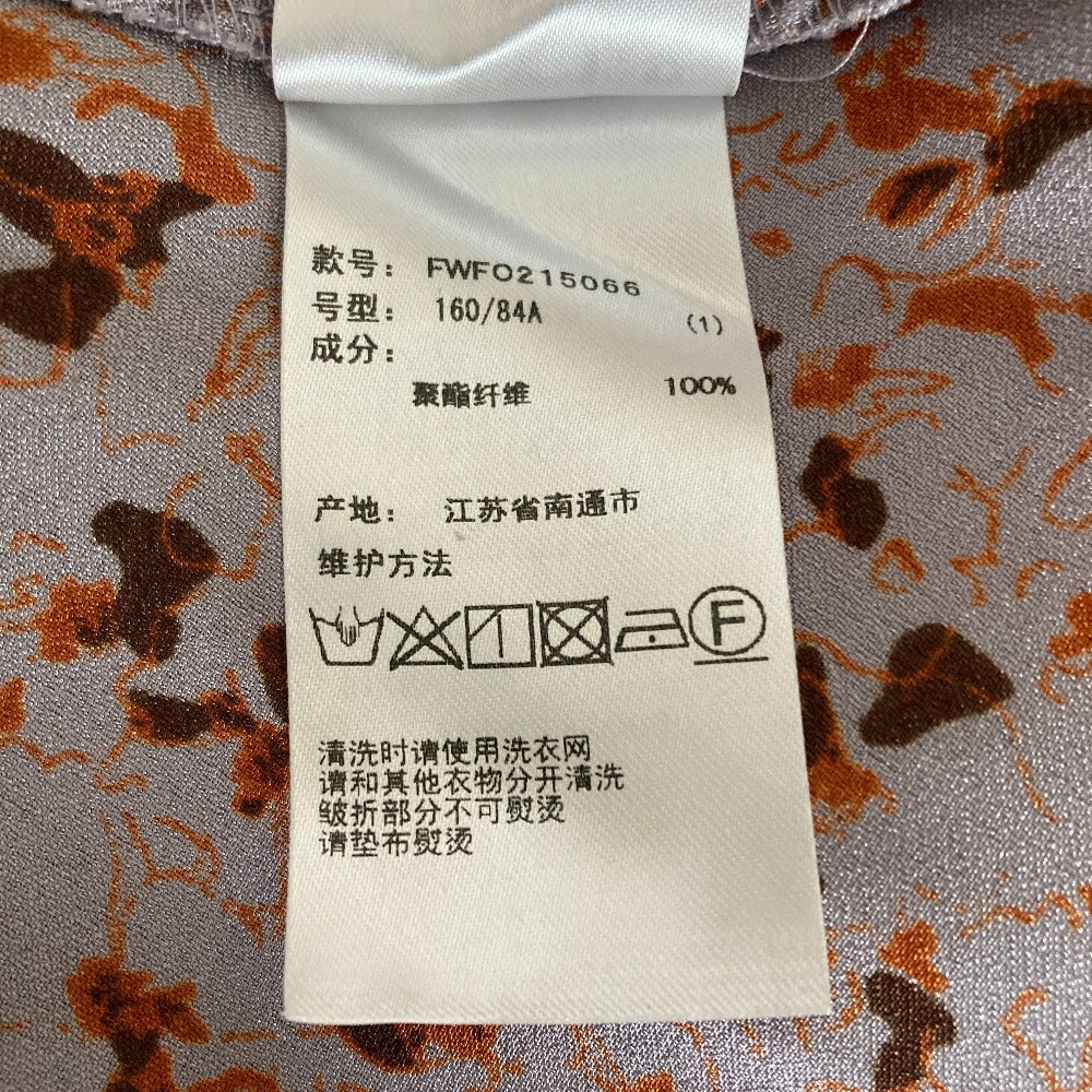 フレイアイディー フラワープリントサテンワンピース