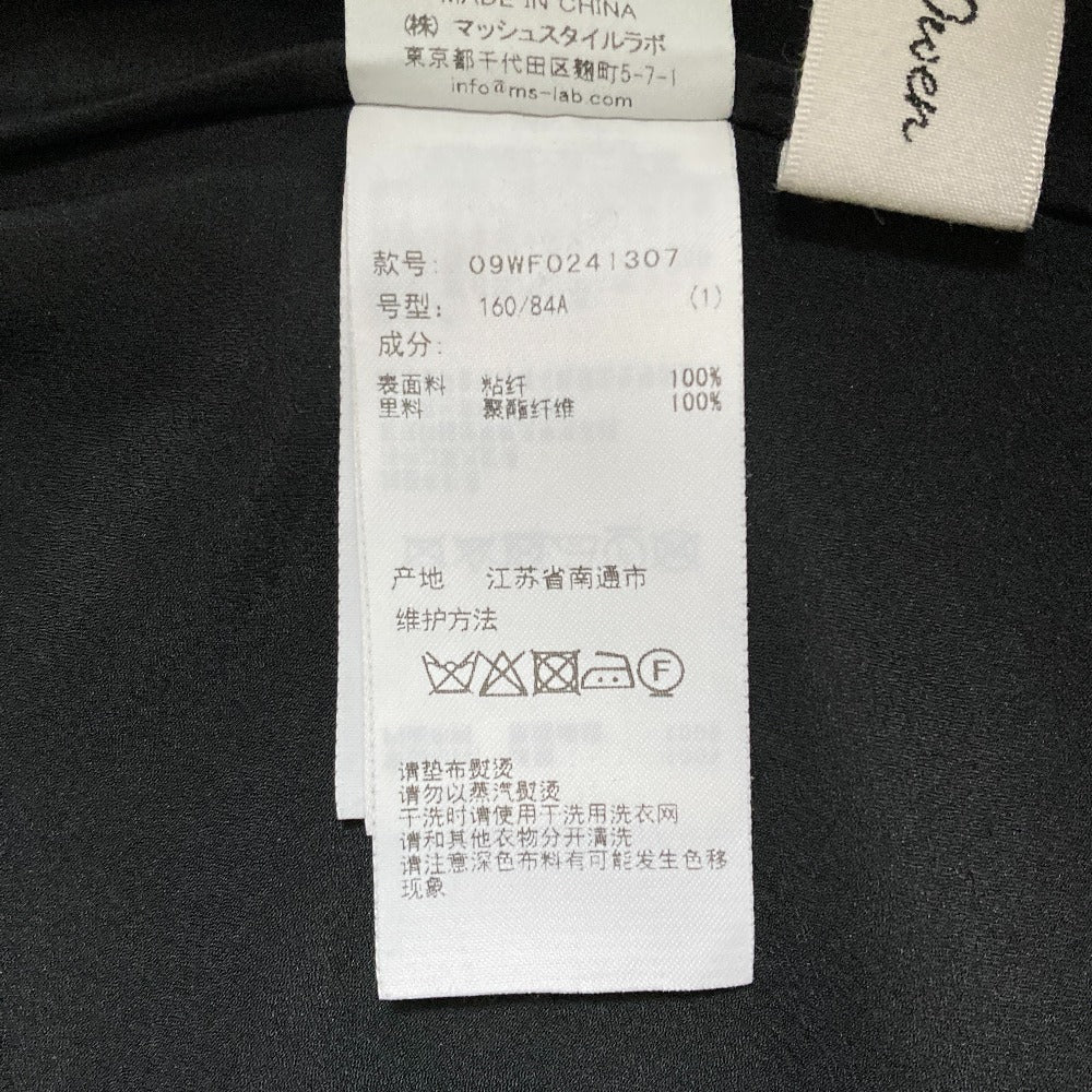 ミラオーウェン 後ろリボンバイアスナロードットワンピース