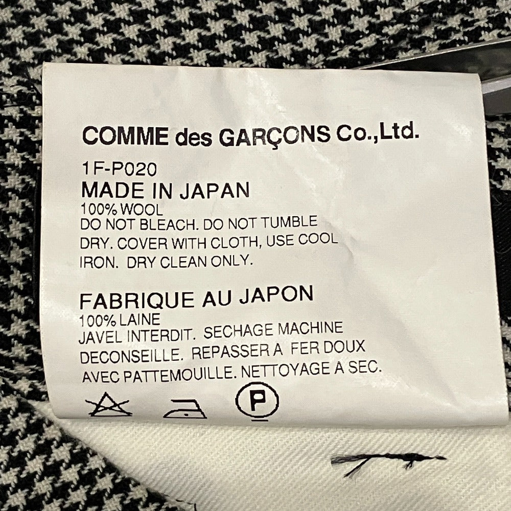 ブラックコムデギャルソン ハウンドトゥースサルエルパンツ
