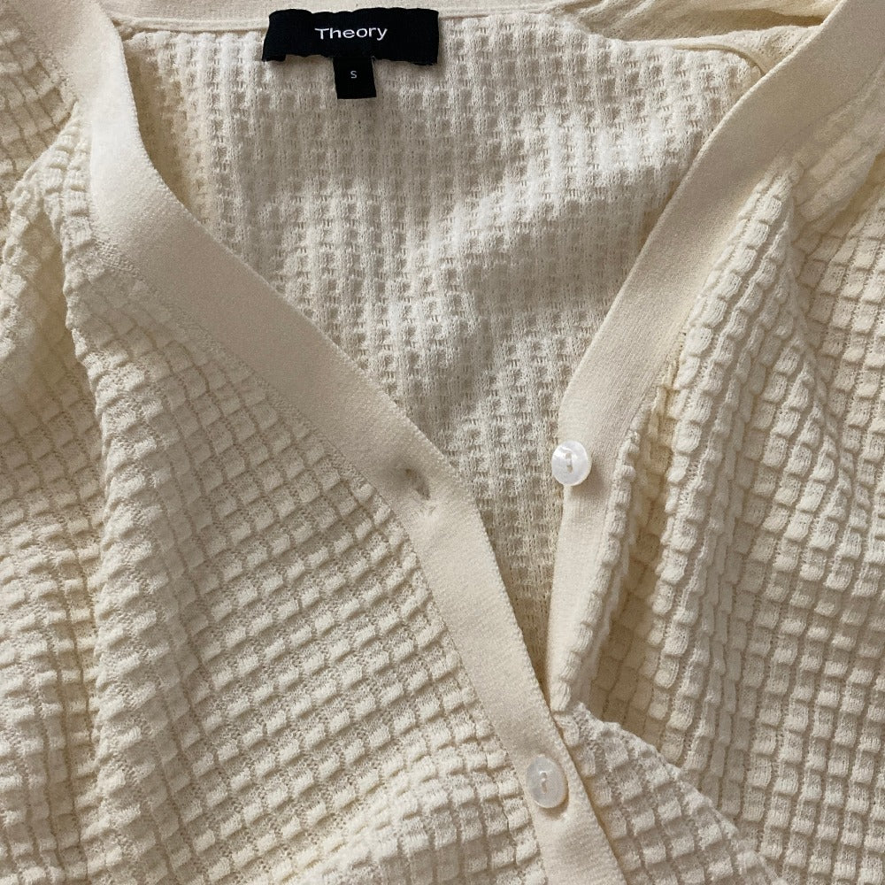 セオリー BRISTOL COTTON LACE TRIM カーディガン