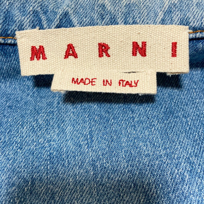 マルニ エルボーフラワーパッチ デニムジャケット