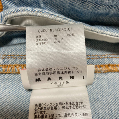 マルニ エルボーフラワーパッチ デニムジャケット