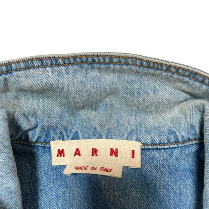 マルニ エルボーフラワーパッチ デニムジャケット