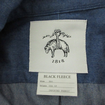 ブラックフリース 長袖ロングシャツワンピース