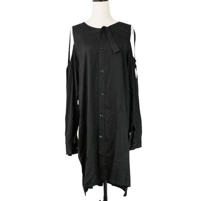 ヨウジヤマモト RAYON CAMBRIC OPEN SHOULDER ワンピース