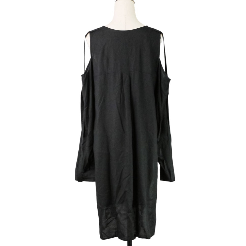ヨウジヤマモト RAYON CAMBRIC OPEN SHOULDER ワンピース