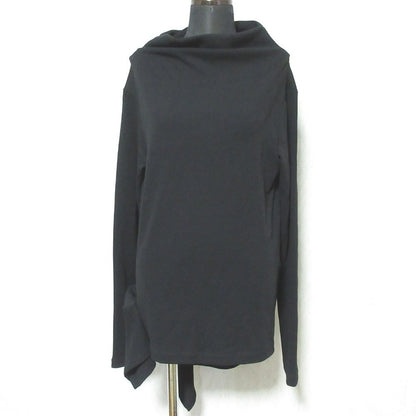 ヨウジヤマモト HARD TWIST PONTE サイドフレアオフネックTシャツ