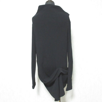 ヨウジヤマモト HARD TWIST PONTE サイドフレアオフネックTシャツ