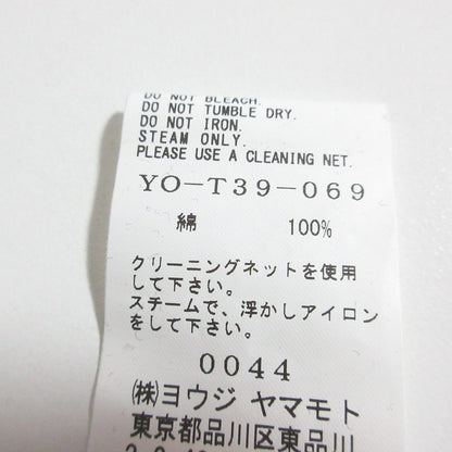 ヨウジヤマモト HARD TWIST PONTE サイドフレアオフネックTシャツ