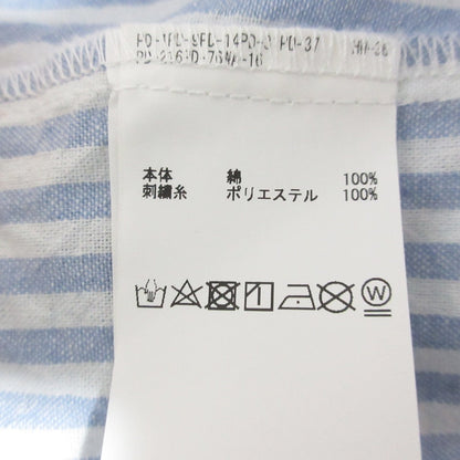 ピンクハウス ストライプノーカラーシャツワンピース
