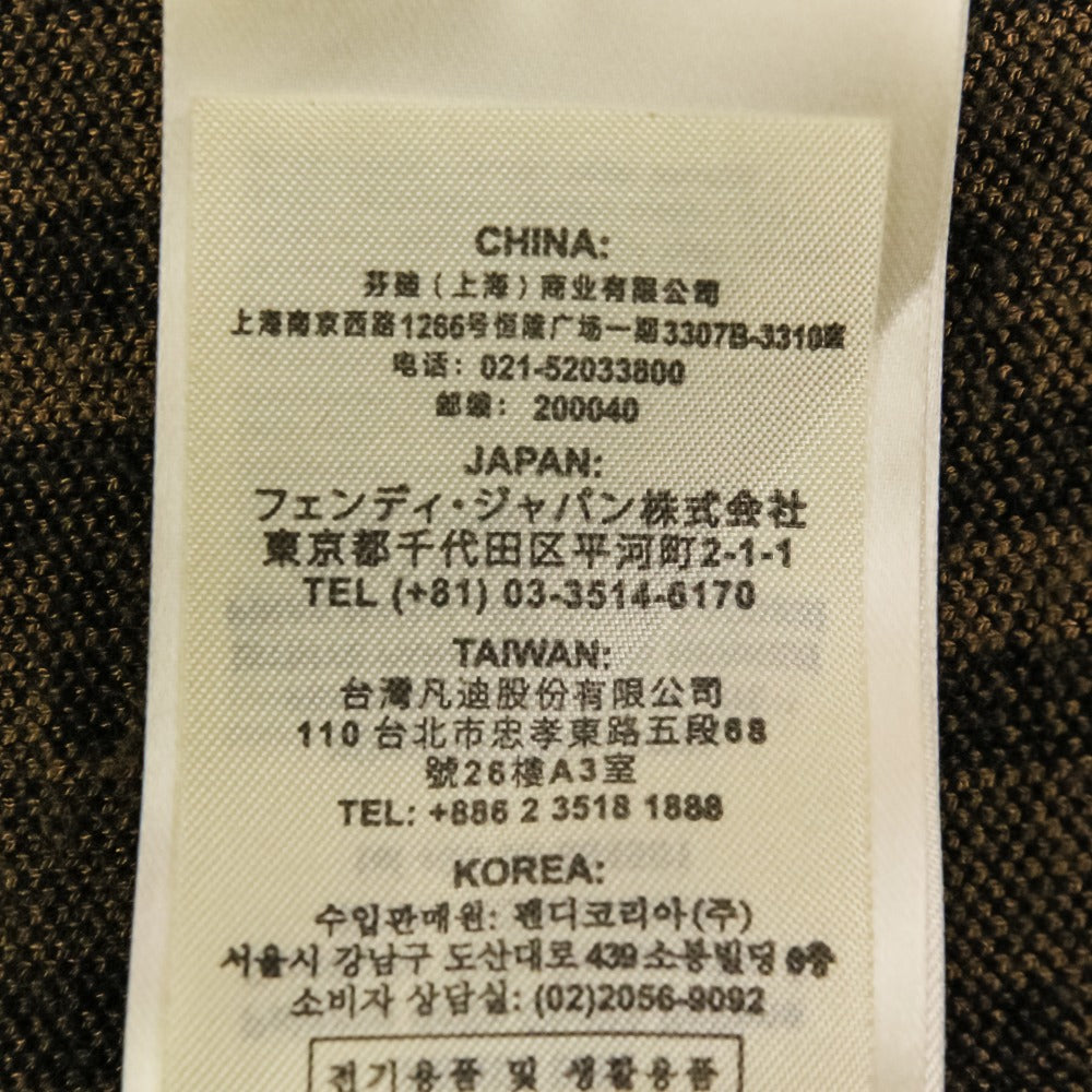 フェンディ ズッカジャガードジャージーニットドレス