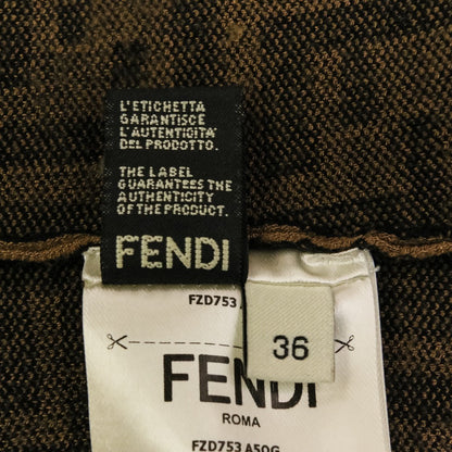 フェンディ ズッカジャガードジャージーニットドレス