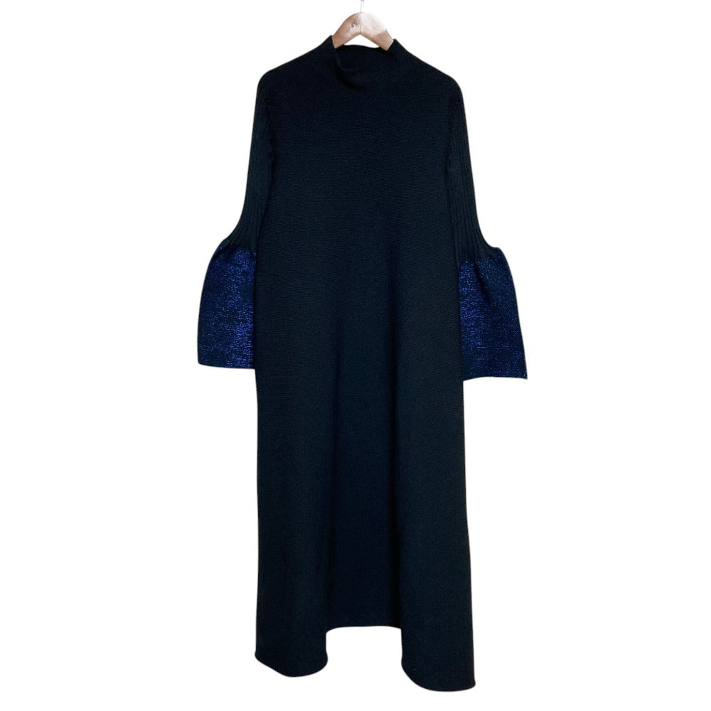 シーエフシーエル POTTERY GLITTER MOCKNECK LONG BELL SLEEVE FLARE ワンピース