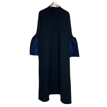 シーエフシーエル POTTERY GLITTER MOCKNECK LONG BELL SLEEVE FLARE ワンピース