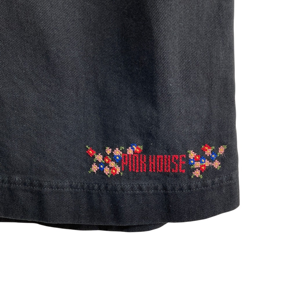 ピンクハウス フラワー刺繍Aラインロングスカート