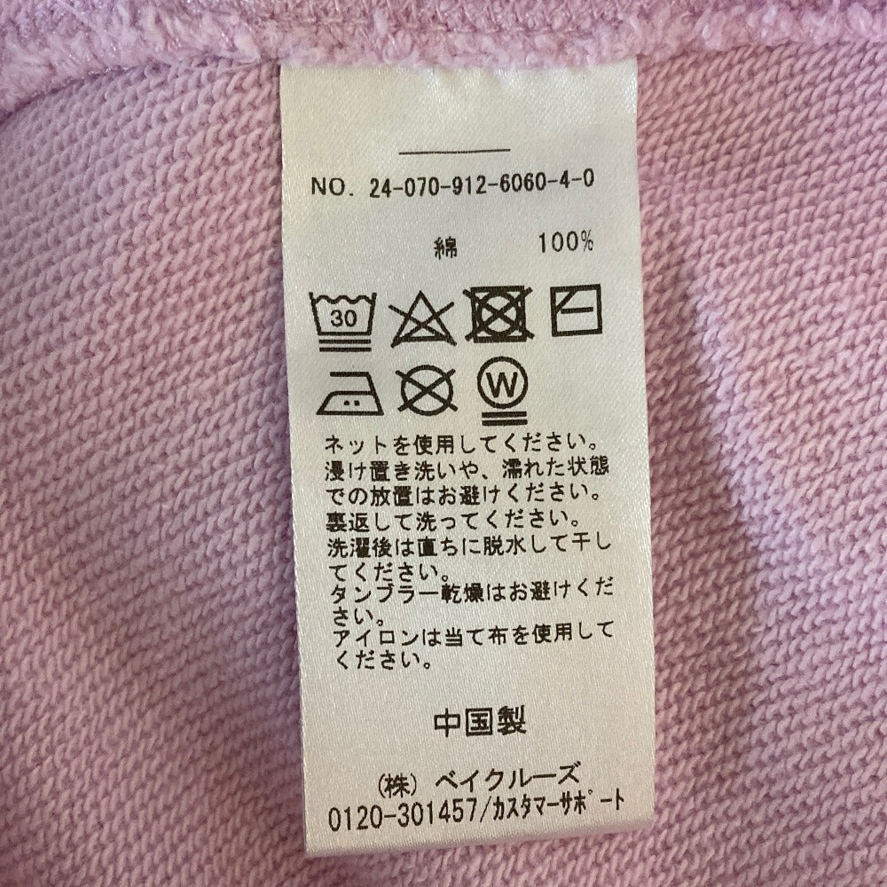 スローブイエナ LES FLEURS コットンスウェットプルオーバー